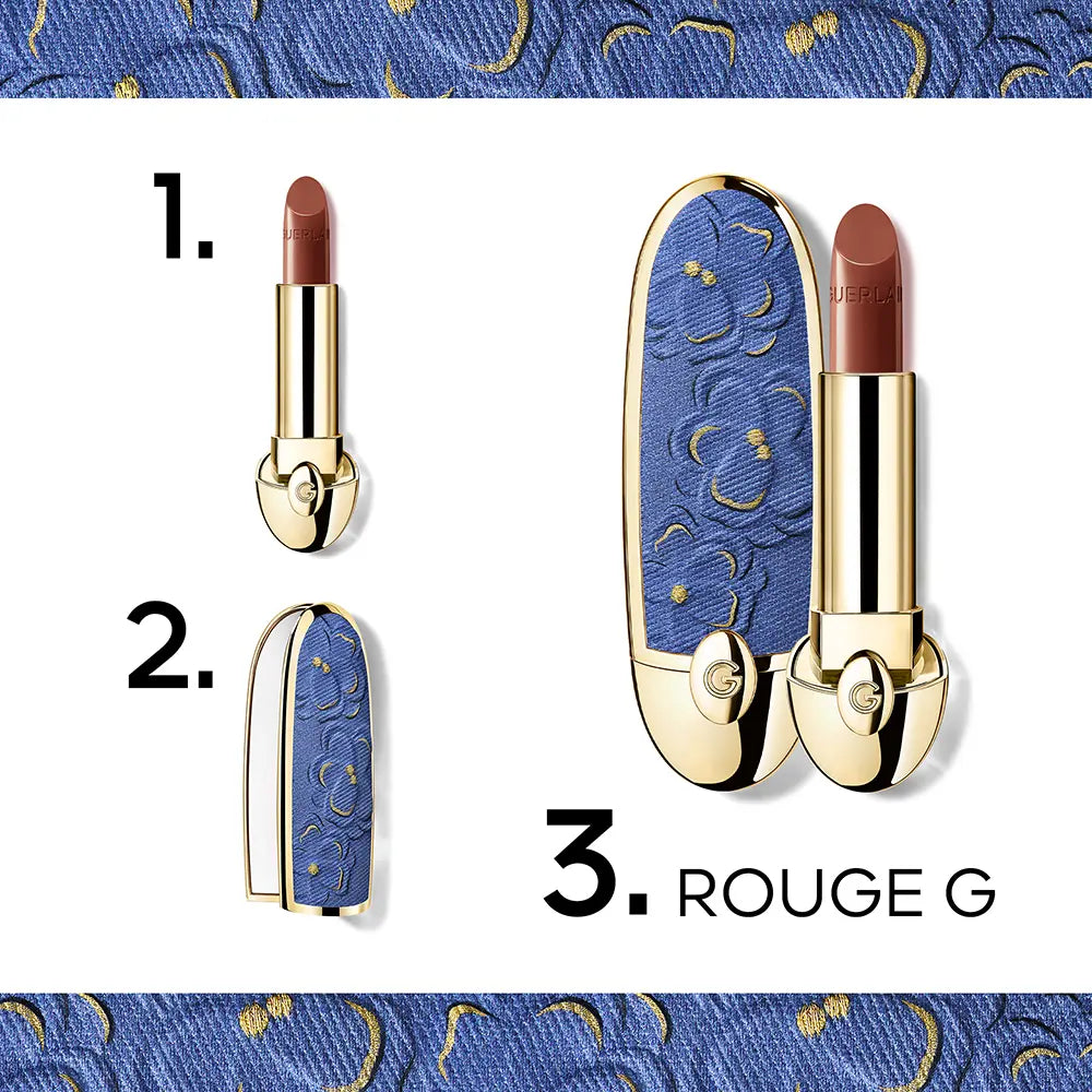 GUERLAIN-Refil de batom ROUGE G 12 35 gr.-DrShampoo - Perfumaria e Cosmética