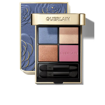 GUERLAIN-Sombras OMBRES G em 4 tons edição limitada 396 Denim Blossom 6 gr.-DrShampoo - Perfumaria e Cosmética Main image