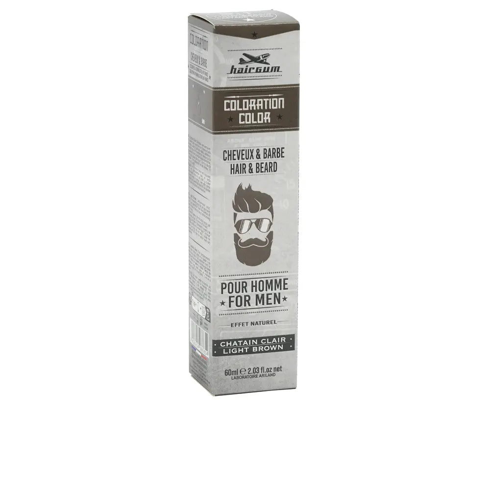 HAIRGUM-COLORATION tinta para barba e cabelo 51 Castanho Claro 60 gr.-DrShampoo - Perfumaria e Cosmética