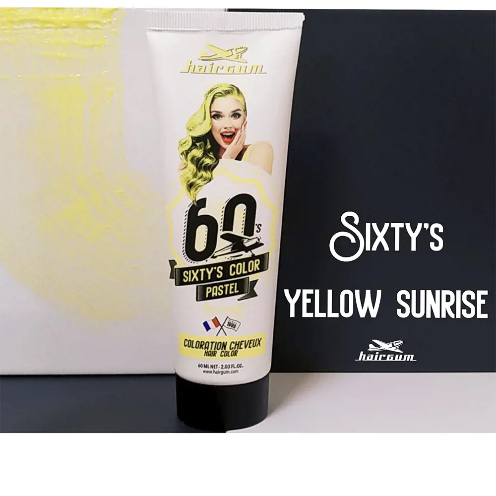 HAIRGUM-SIXTY S COLOR coloração amarelo amanhecer 60 ml-DrShampoo - Perfumaria e Cosmética