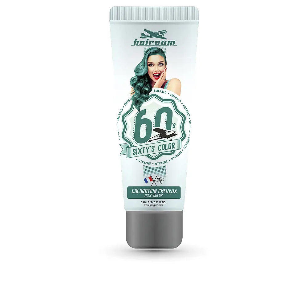 HAIRGUM-SIXTY S COLOR cor de cabelo esmeralda 60 ml-DrShampoo - Perfumaria e Cosmética