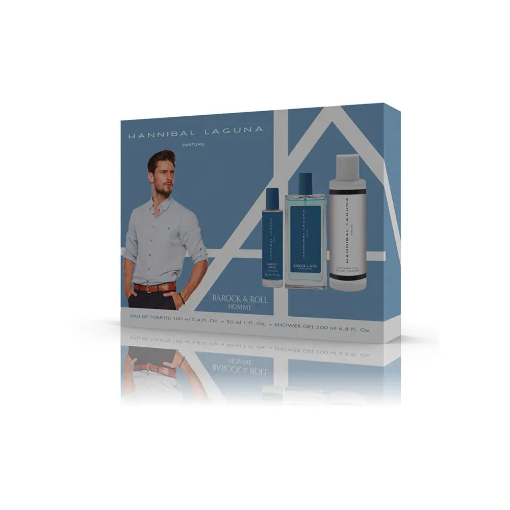 HANNIBAL LAGUNA-Estojo BAROCK ROLL 3 peças.-DrShampoo - Perfumaria e Cosmética