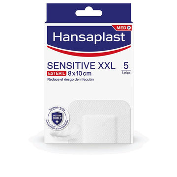 HANSAPLAST-HP SENSITIVE XXL dressings 8 x 10 cm 5 u-DrShampoo - Perfumaria e Cosmética Imagem principal do produto