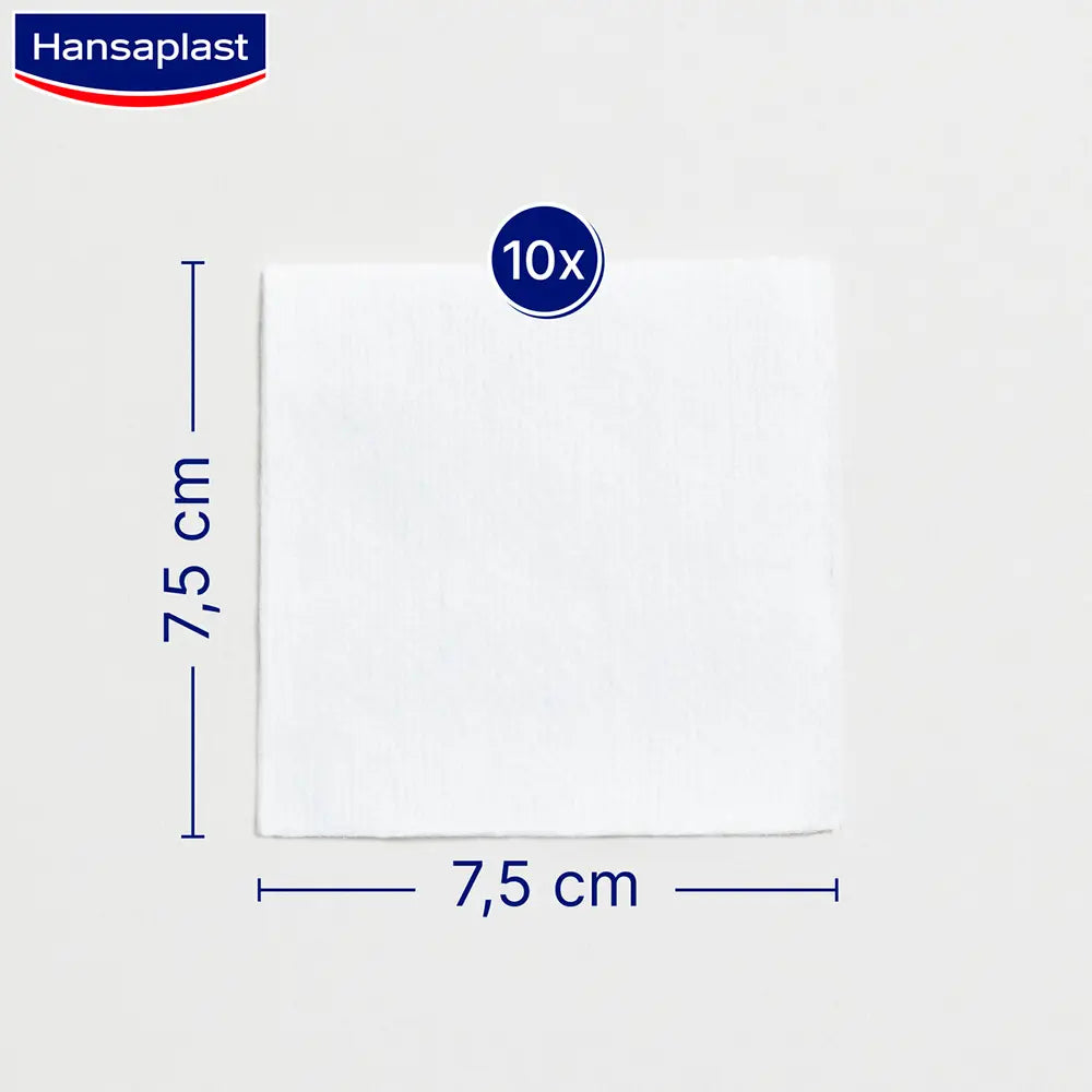 HANSAPLAST-HP gaze macia 10 x 10 cm 10 unidades.-DrShampoo - Perfumaria e Cosmética