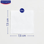 HANSAPLAST-HP gaze macia 10 x 10 cm 10 unidades.-DrShampoo - Perfumaria e Cosmética