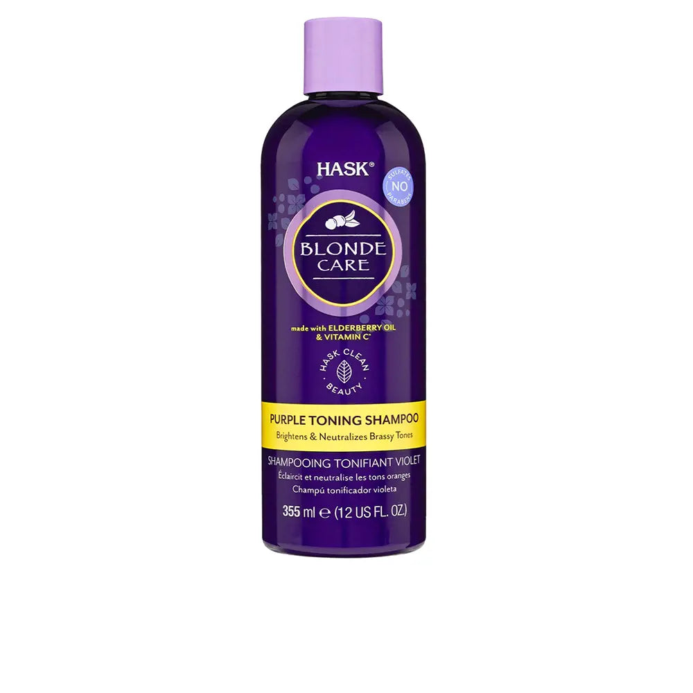 HASK-BLONDE CARE shampoo tonalizante roxo 355 ml-DrShampoo - Perfumaria e Cosmética