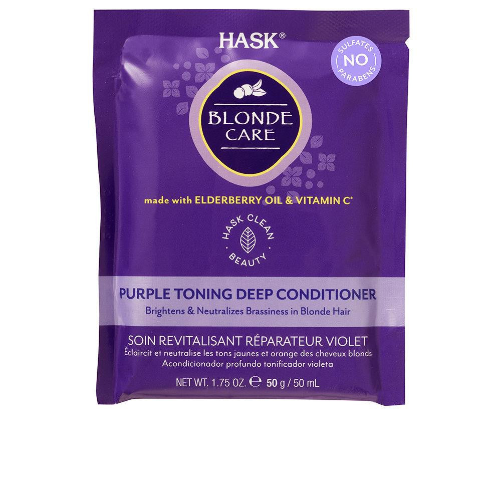 HASK-CUIDADO LOIRO - Condicionador profundo roxo neutralizador 50 gr-DrShampoo - Perfumaria e Cosmética