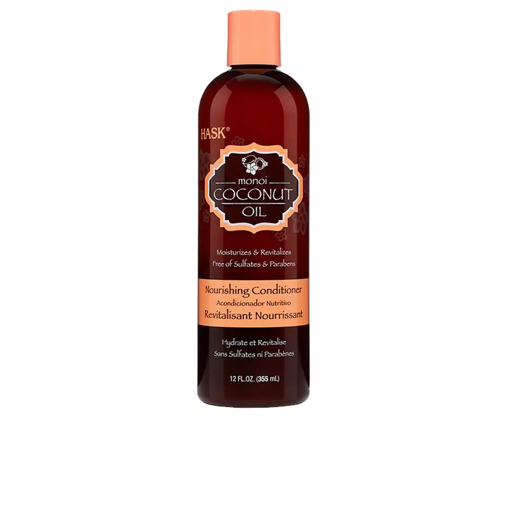 HASK-Condicionador nutritivo ÓLEO DE COCO MONOI 355 ml-DrShampoo - Perfumaria e Cosmética