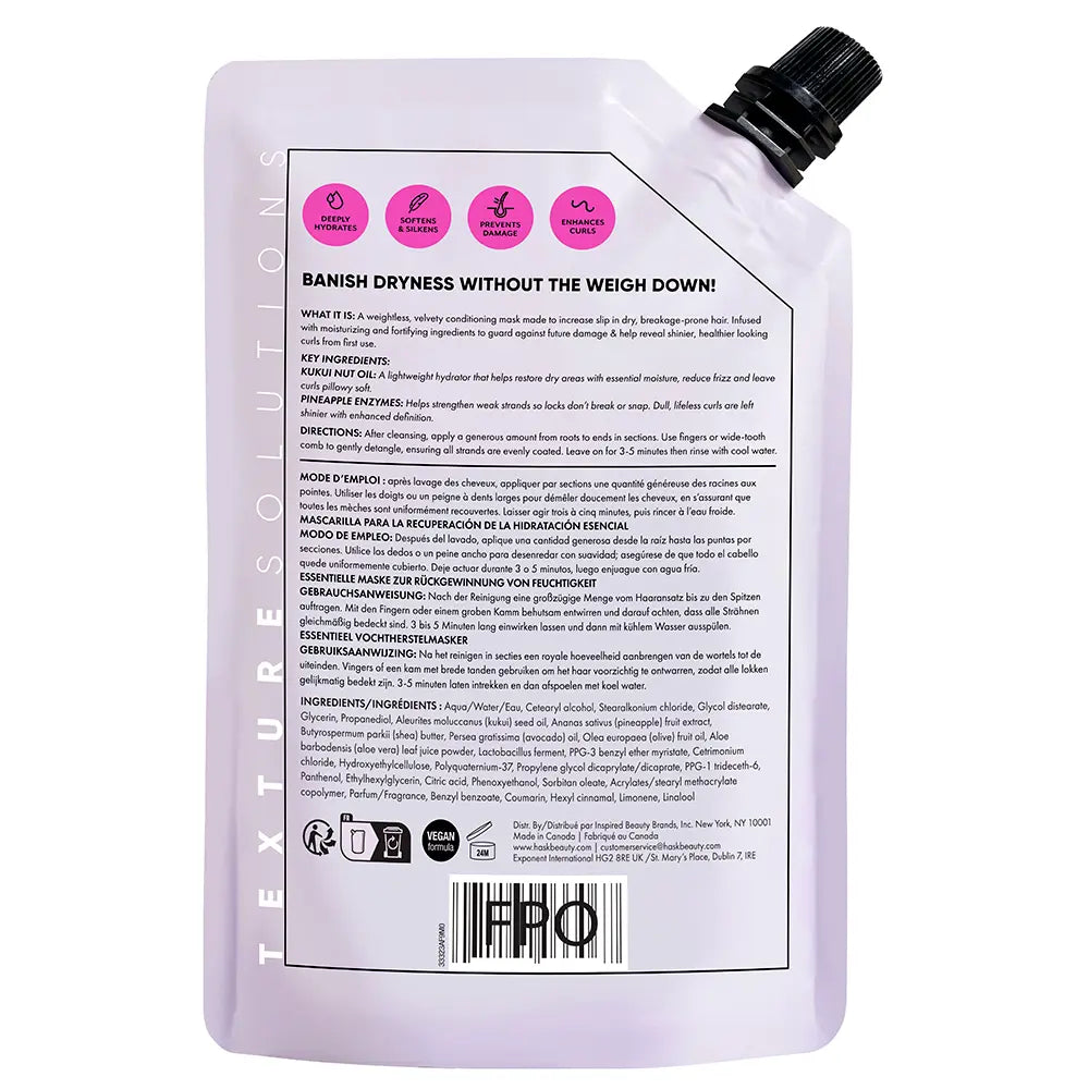 HASK-MÁSCARA CAPILAR HIDRATANTE LEVE TEXTURE 235 ml-DrShampoo - Perfumaria e Cosmética