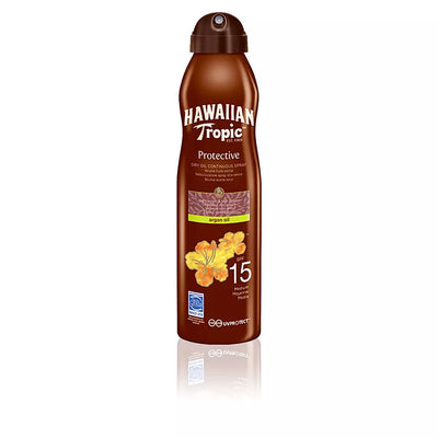 HAWAIIAN TROPIC-ARGAN OIL bruma SPF15 spray 177 ml-DrShampoo - Perfumaria e Cosmética