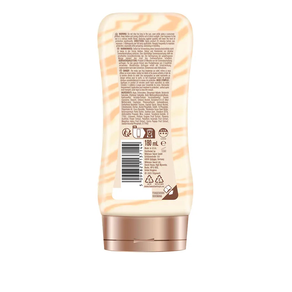 HAWAIIAN TROPIC-LOÇÃO SOLAR SILK HYDRATING PROTECTION FPS30 180 ml-DrShampoo - Perfumaria e Cosmética