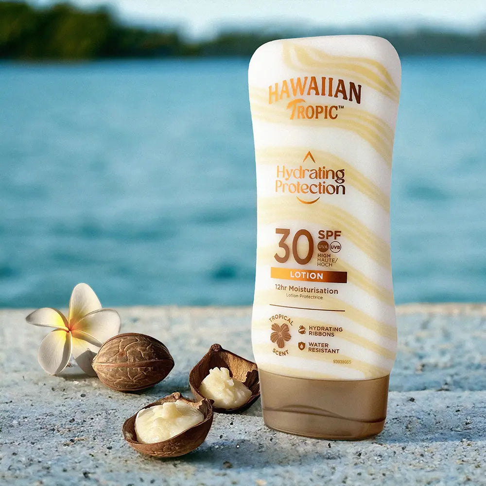 HAWAIIAN TROPIC-LOÇÃO SOLAR SILK HYDRATING PROTECTION FPS30 180 ml-DrShampoo - Perfumaria e Cosmética