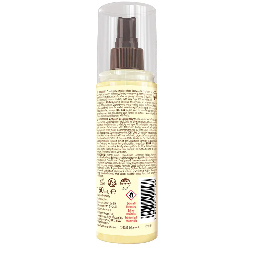 HAWAIIAN TROPIC-MISTURA SECALHA DE ÓLEO HIDRATANTE SILK SPF30 150 ML-DrShampoo - Perfumaria e Cosmética