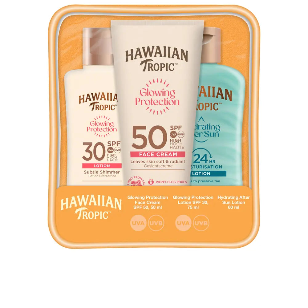 HAWAIIAN TROPIC-NECESSAIRE TROPICAL HAVAIANA 3 peças-DrShampoo - Perfumaria e Cosmética