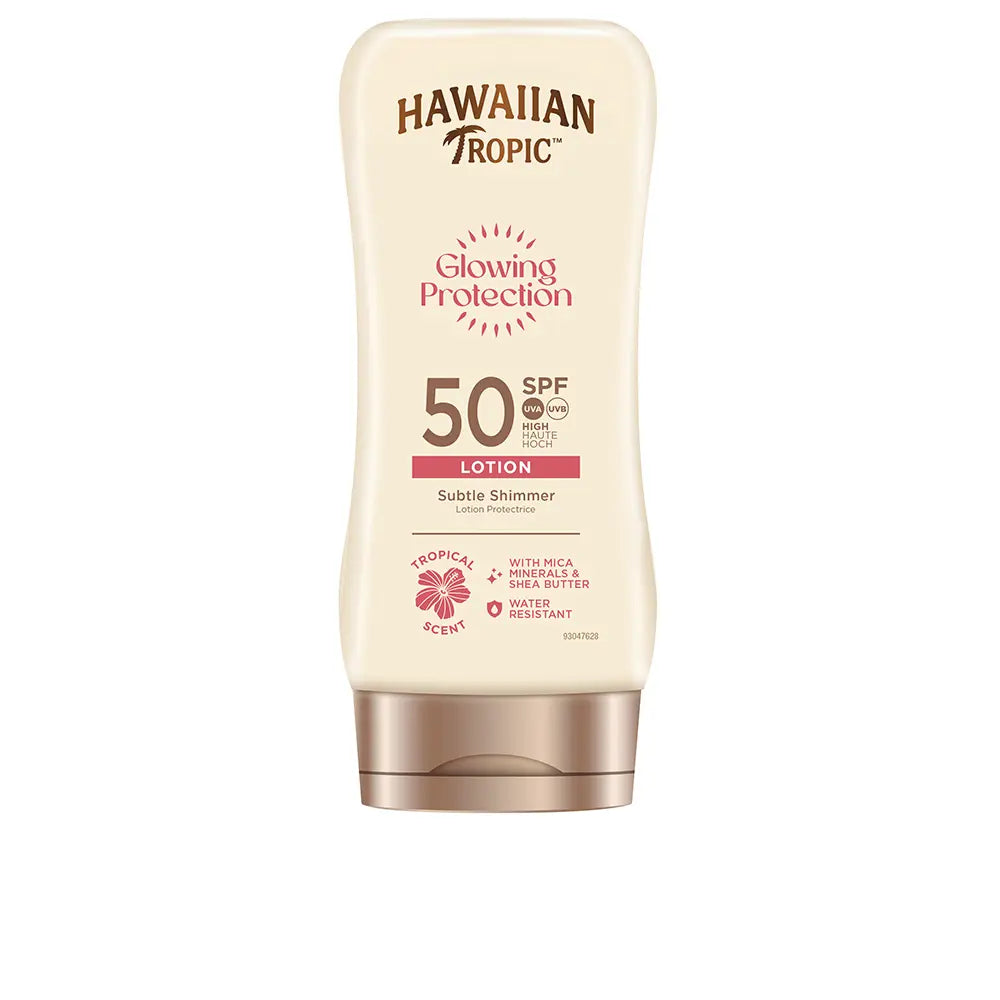HAWAIIAN TROPIC-Protetor solar GLOWING PROTECTION ultra radiante FPS 50+ 170 ml-DrShampoo - Perfumaria e Cosmética