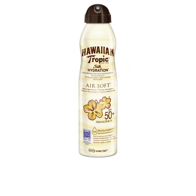 HAWAIIAN TROPIC-SILK AIR SOFT SILK bruma SPF50 spray 220 ml.-DrShampoo - Perfumaria e Cosmética