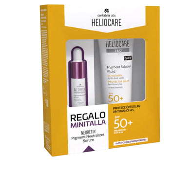 HELIOCARE-HELIOCARE 360° FLUID PIGMENT SOLUTION FPS50+ conjunto de 2 peças.-DrShampoo - Perfumaria e Cosmética
