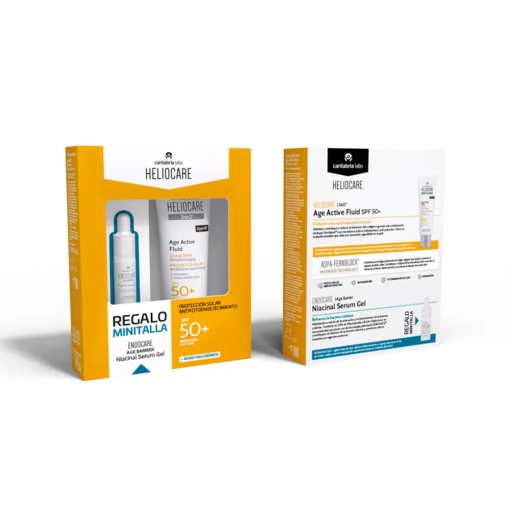 HELIOCARE-HELIOCARE 360° PROTETOR SOLAR ANTI-ENVELHECIMENTO FPS50 CONJUNTO DE 2 PEÇAS-DrShampoo - Perfumaria e Cosmética