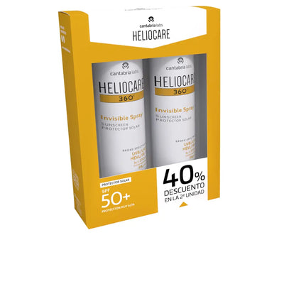 HELIOCARE-HELIOCARE 360º protetor solar spray transparente FPS50+ pacote 2 x 200 ml.-DrShampoo - Perfumaria e Cosmética
