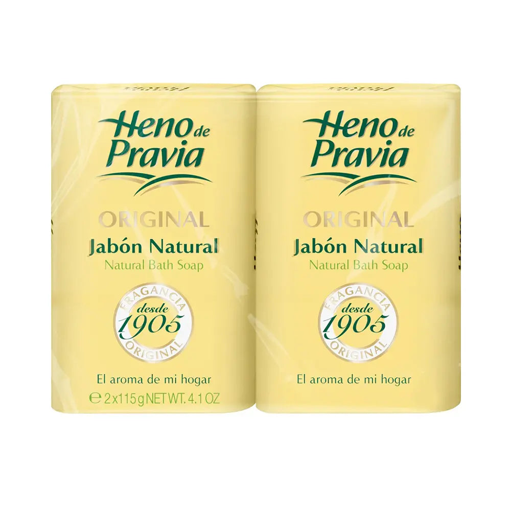 HENO DE PRAVIA-PACK DE SABONETES NATURAIS ORIGINAIS 2 x 115 g-DrShampoo - Perfumaria e Cosmética