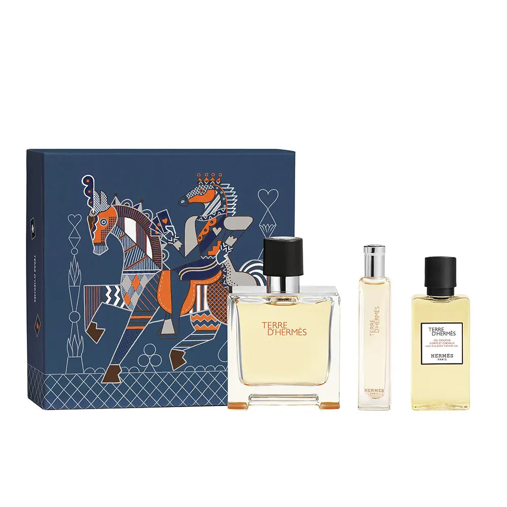 HERMÈS-Conjunto TERRE D'HERMÈS de 3 peças-DrShampoo - Perfumaria e Cosmética