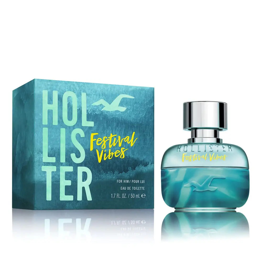 HOLLISTER-FESTIVAL VIBES FOR HIM edt spray 50 ml-DrShampoo - Perfumaria e Cosmética