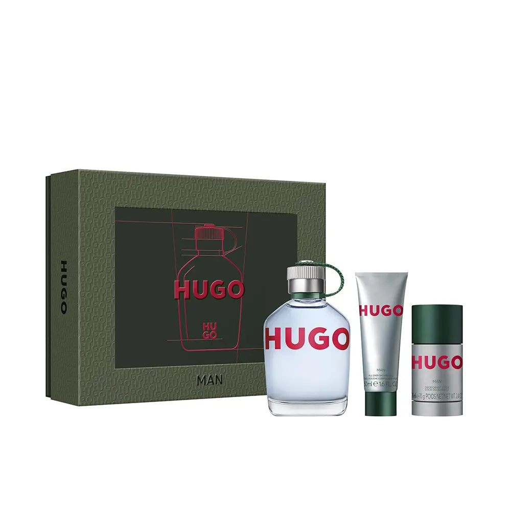 HUGO BOSS-HUGO-Conjunto HUGO de 3 peças-DrShampoo - Perfumaria e Cosmética
