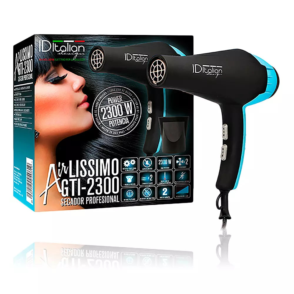 ID ITALIAN-AIRLISSIMO GTI 2300 secador de cabelo azul-DrShampoo - Perfumaria e Cosmética