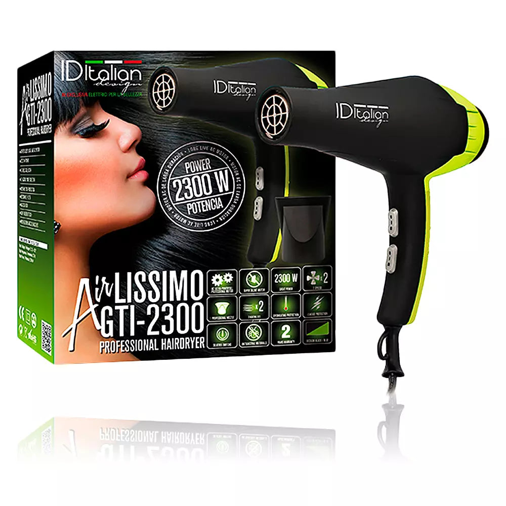 ID ITALIAN-AIRLISSIMO GTI 2300 secador de cabelo verde-DrShampoo - Perfumaria e Cosmética