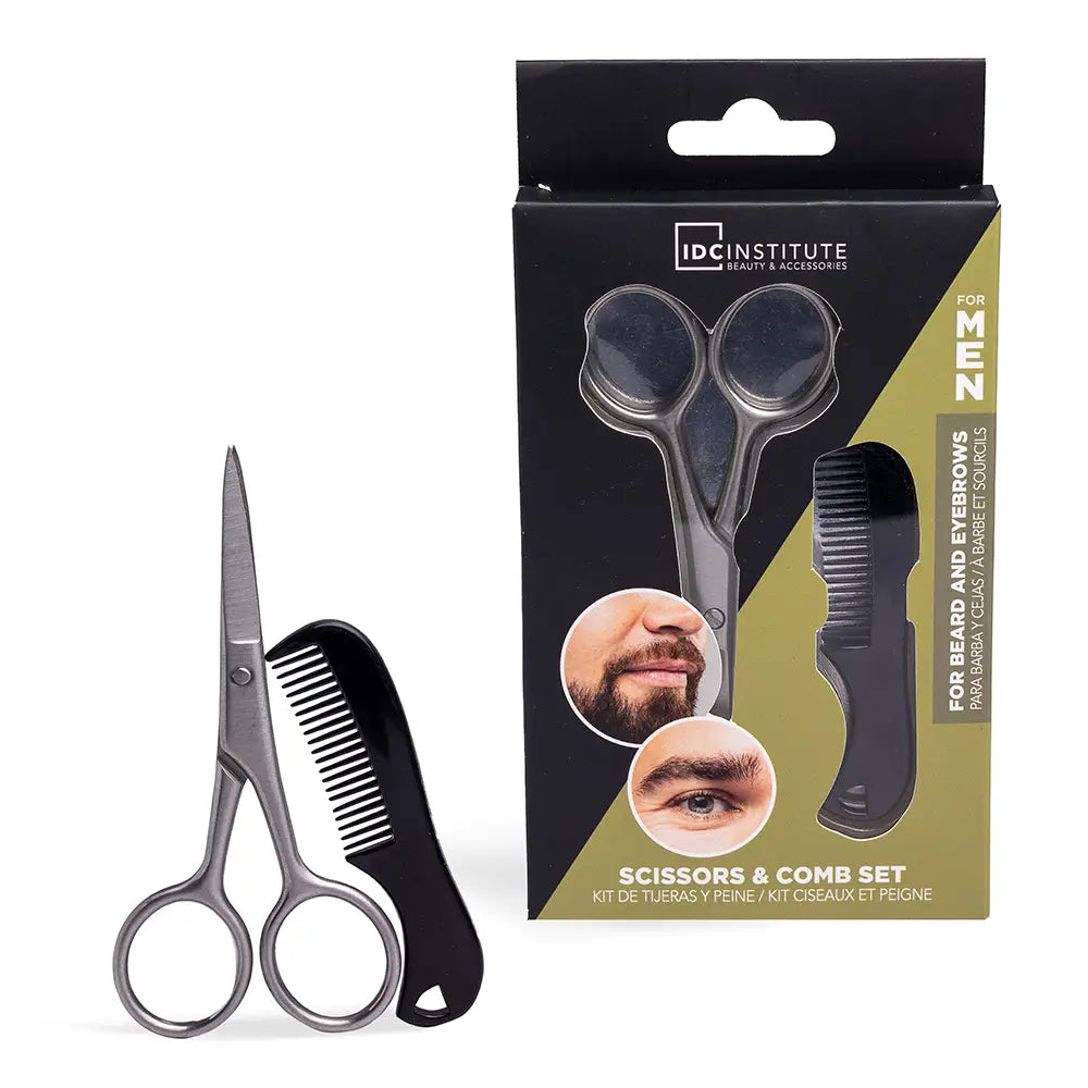 IDC INSTITUTE-CONJUNTO DE TESOURAS E PENTES 2 pcs.-DrShampoo - Perfumaria e Cosmética