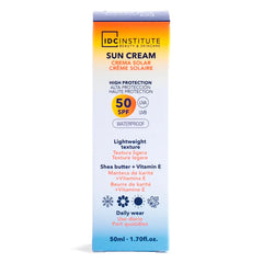 IDC INSTITUTE-CREME SOLAR / protetor solar à prova d'água SPF50 50 ml.-DrShampoo - Perfumaria e Cosmética