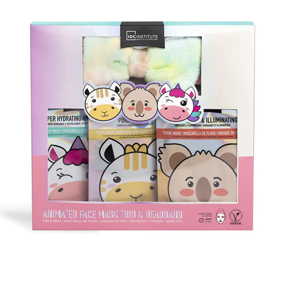IDC INSTITUTE-CUTE ANIMALS CAPA FINAL 4 pcs.-DrShampoo - Perfumaria e Cosmética