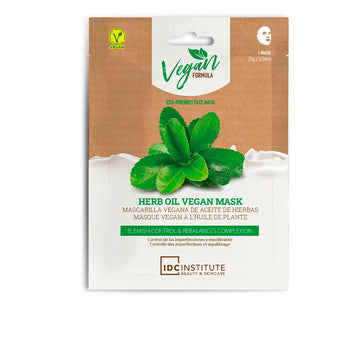 IDC INSTITUTE-HERB OIL VEGAN MASK controla as imperfeições e reequilibra a tez 25 gr-DrShampoo - Perfumaria e Cosmética Image principale du produit