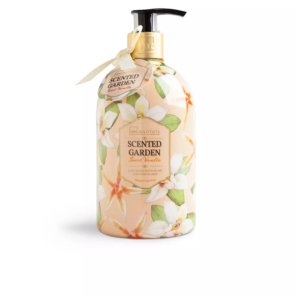 IDC INSTITUTE-SENTED GARDEN sabonete líquido doce baunilha 500 ml-DrShampoo - Perfumaria e Cosmética