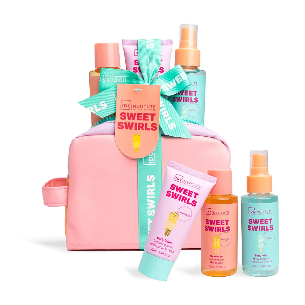 IDC INSTITUTE-SWEET SWIRLS embalagem com 4 peças.-DrShampoo - Perfumaria e Cosmética