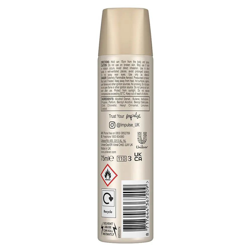 IMPULSE-LOVE spray corporal 75 ml.-DrShampoo - Perfumaria e Cosmética