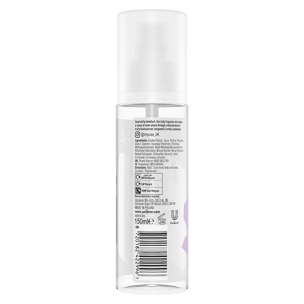 IMPULSE-Mistura corporal aromatizada INNER PEACE AMETHYST 150 ml.-DrShampoo - Perfumaria e Cosmética