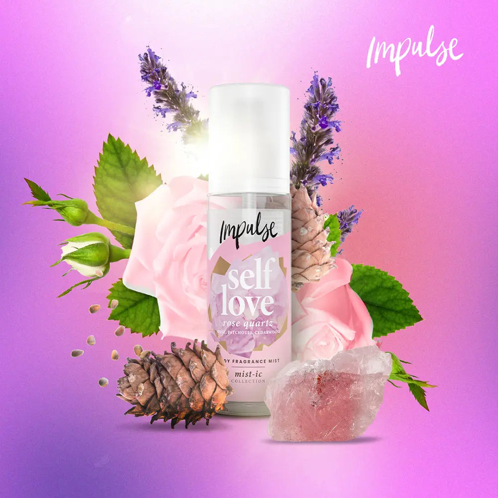 IMPULSE-Mistura corporal aromatizada de quartzo rosa para amor-próprio 150 ml.-DrShampoo - Perfumaria e Cosmética