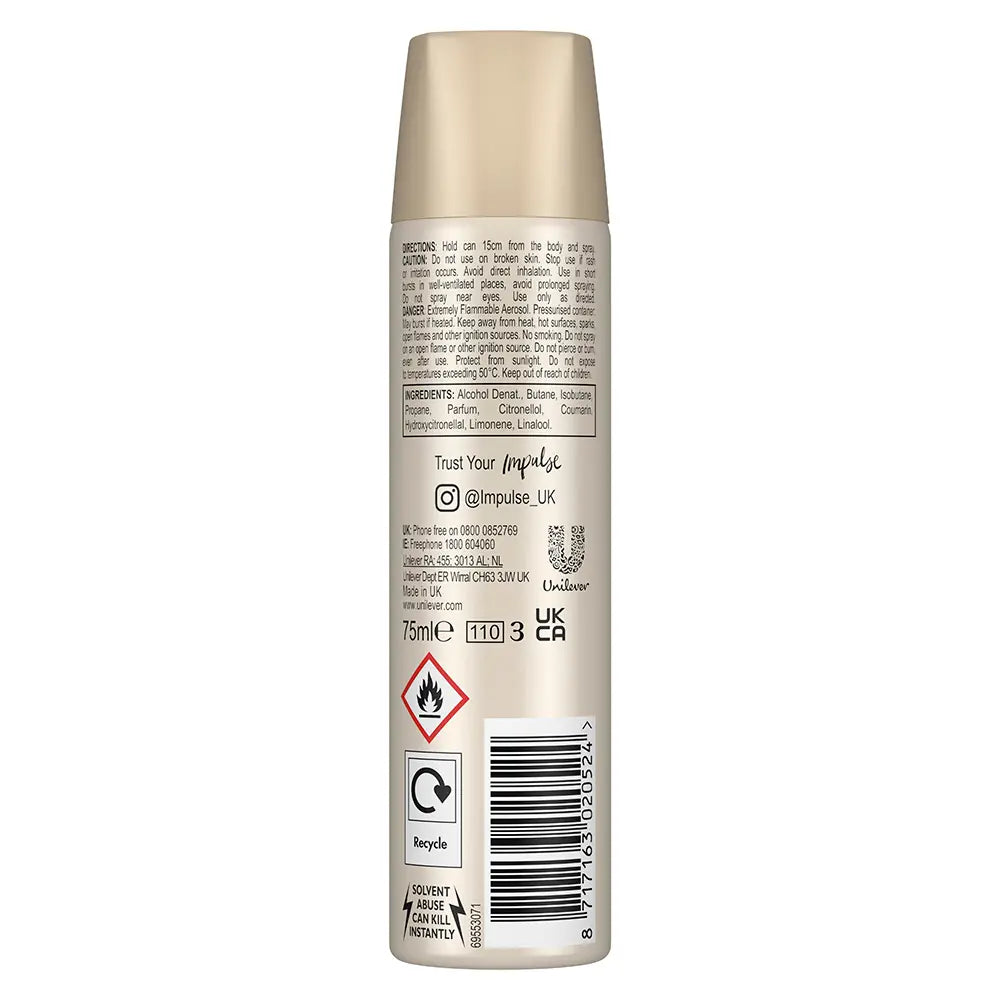 IMPULSE-TEASE spray corporal 75 ml.-DrShampoo - Perfumaria e Cosmética