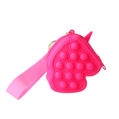 INCA-BOLSA silicone pop-it unicórnio 7,5 x 9 x 3 cm-DrShampoo - Perfumaria e Cosmética