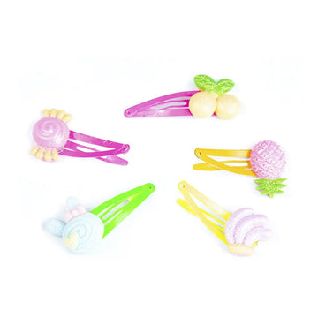 INCA-CLIPS with fruit decorations 4.5 cm 5 u-DrShampoo - Perfumaria e Cosmética Imagen principal del producto