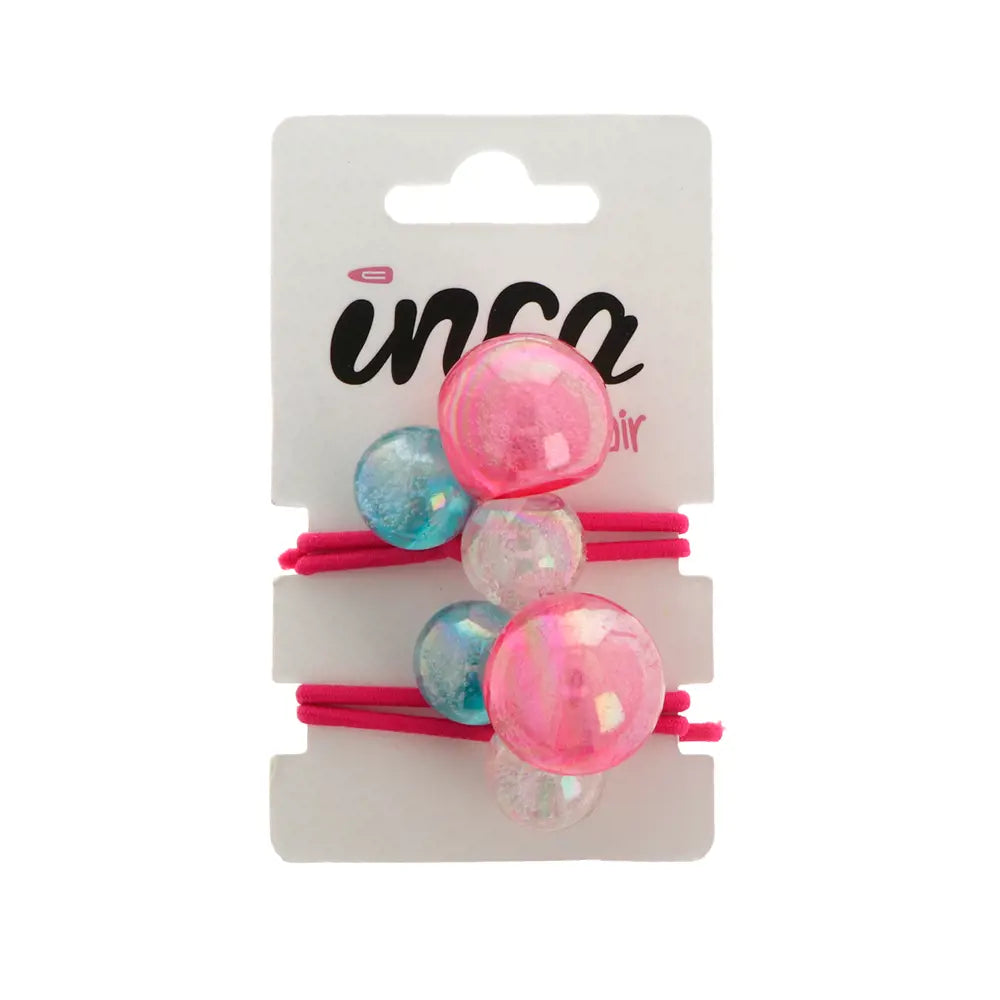 INCA-ELASTIC with colored balls 11 cm 2 u-DrShampoo - Perfumaria e Cosmética