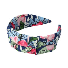 INCA-HEADBAND floral fabric with blue background 1 u-DrShampoo - Perfumaria e Cosmética