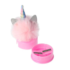 INCA-Unicorn pencil sharpener with lid and pompom 1 u-DrShampoo - Perfumaria e Cosmética