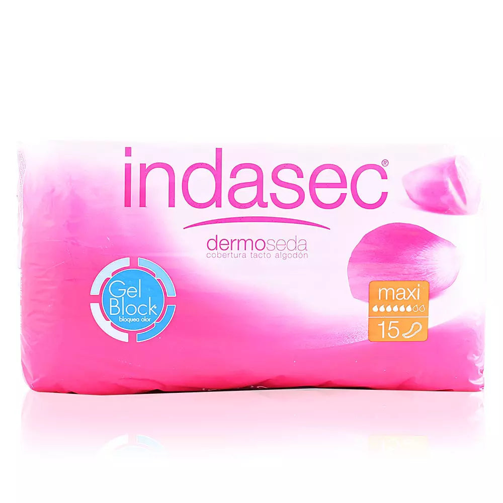 INDASEC-DERMOSEDA maxi absorvente para incontinência 15 unidades-DrShampoo - Perfumaria e Cosmética