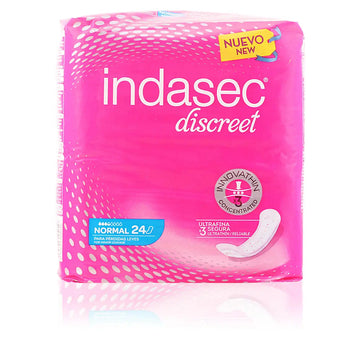 INDASEC-DISCREET absorventes de incontinência normal 24 unidades.-DrShampoo - Perfumaria e Cosmética Imagen principal del producto
