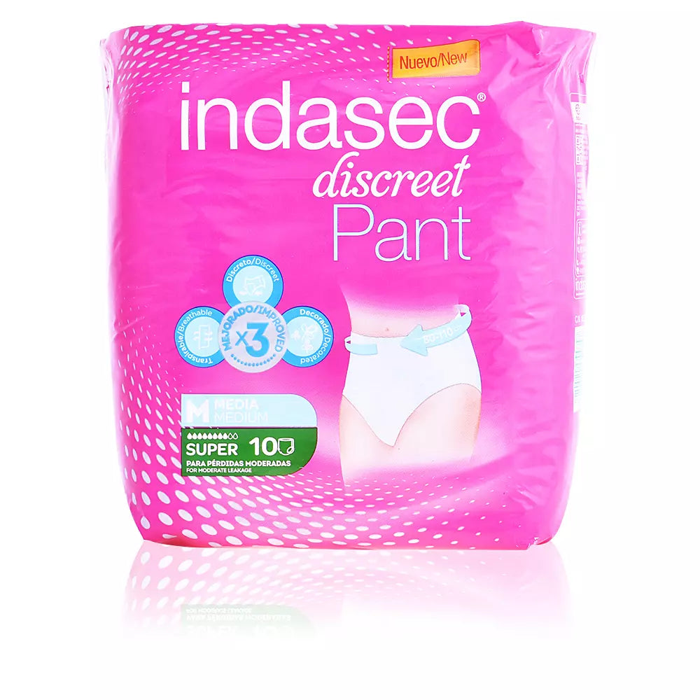 INDASEC-SUPER CALÇA tamanho médio 10 unidades-DrShampoo - Perfumaria e Cosmética