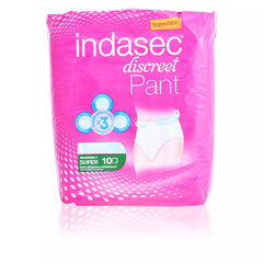 INDASEC-SUPER PANT tamanho grande 10 unidades-DrShampoo - Perfumaria e Cosmética