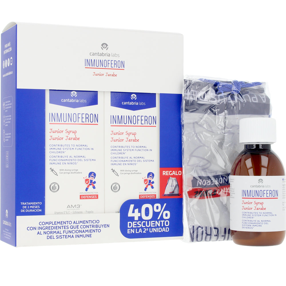 INMUNOFERON-Xarope INMUNOFERON JUNIOR embalagem 2 x 150 ml-DrShampoo - Perfumaria e Cosmética