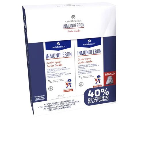 INMUNOFERON-Xarope INMUNOFERON JUNIOR embalagem 2 x 150 ml-DrShampoo - Perfumaria e Cosmética